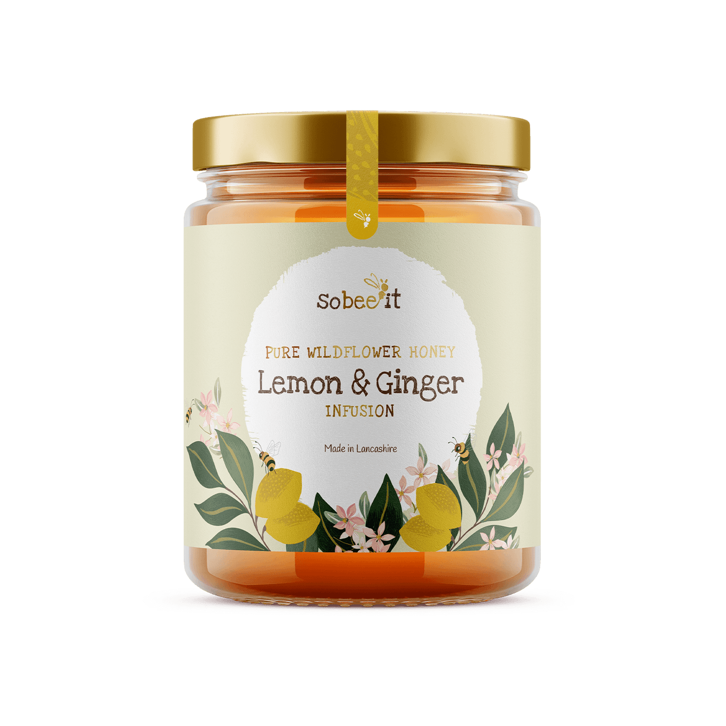 So Bee It Pure Wildfower Honey Lemon & Ginger Infused 227g