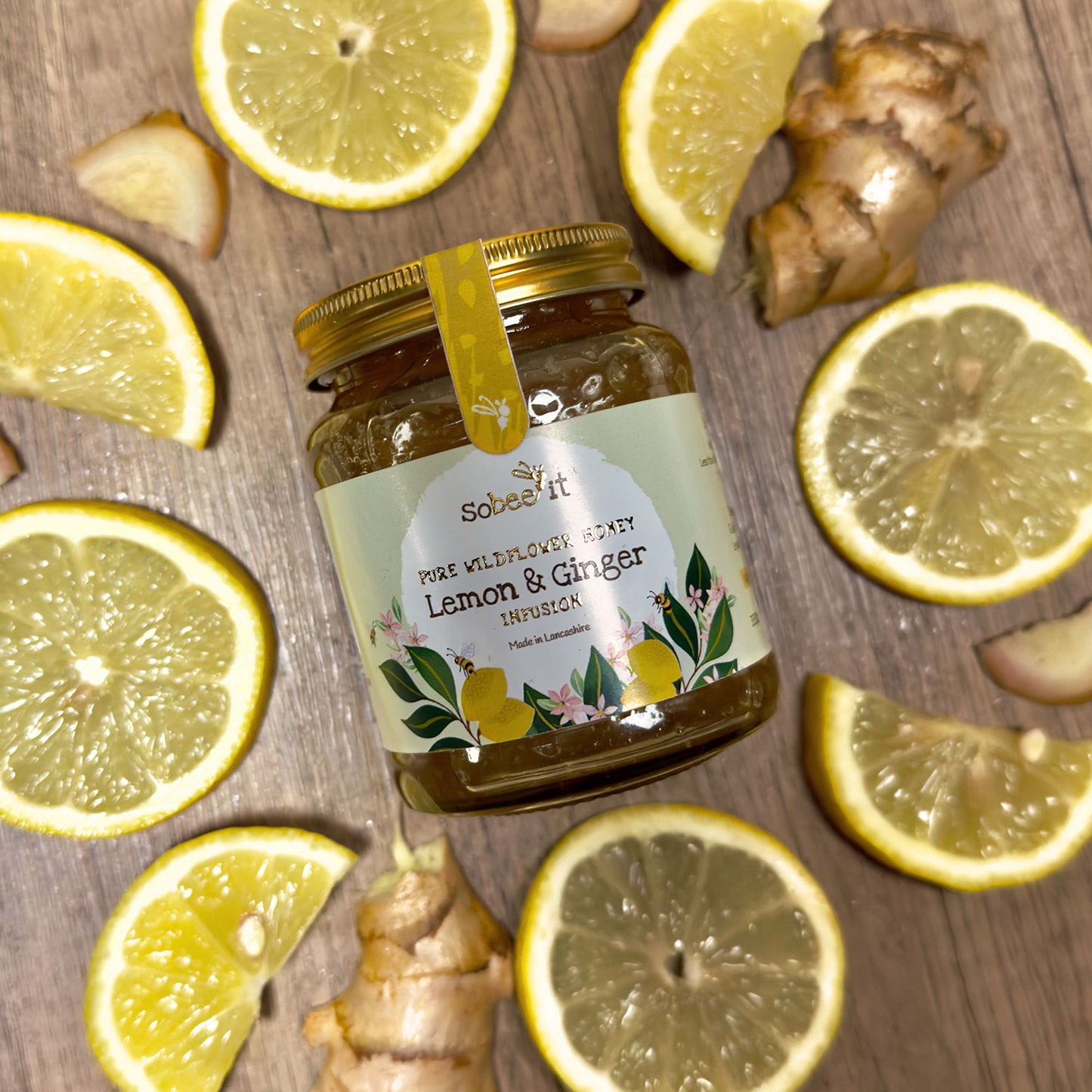 So Bee It Pure Wildfower Honey Lemon & Ginger Infused 227g