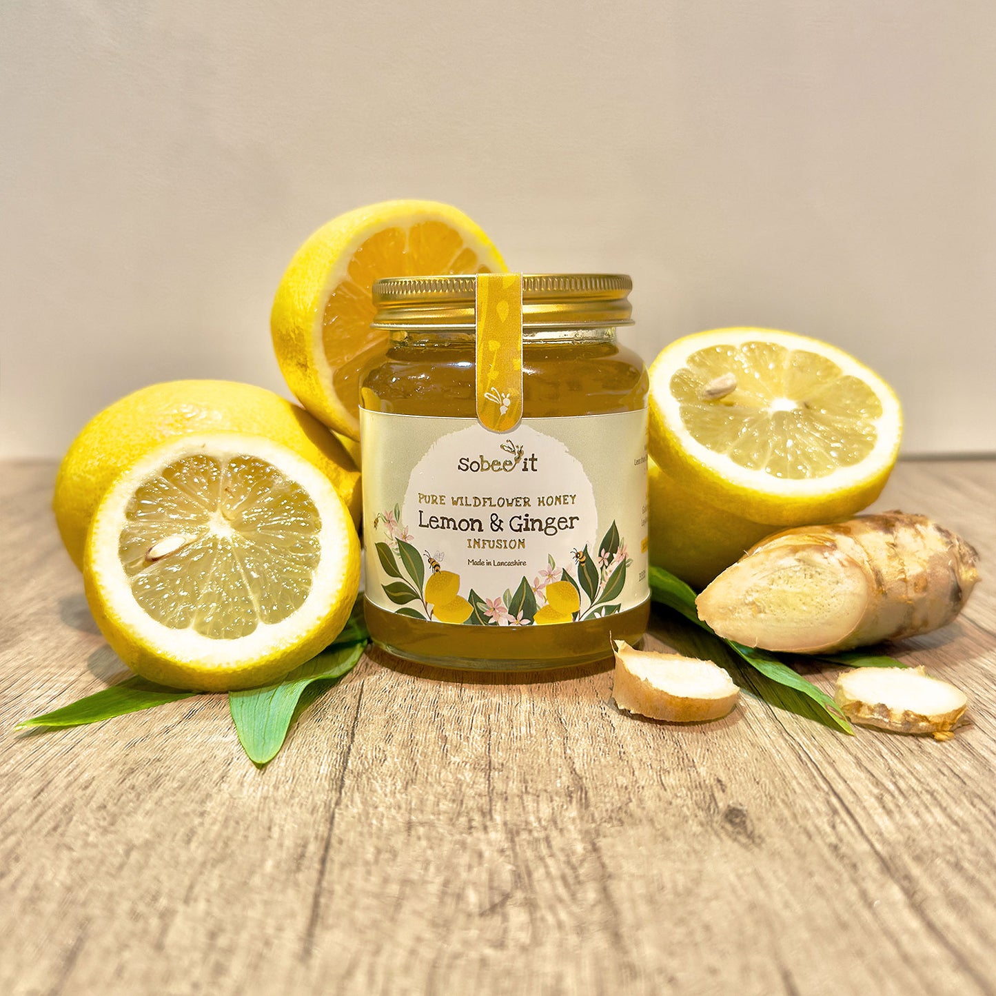 So Bee It Pure Wildfower Honey Lemon & Ginger Infused 227g