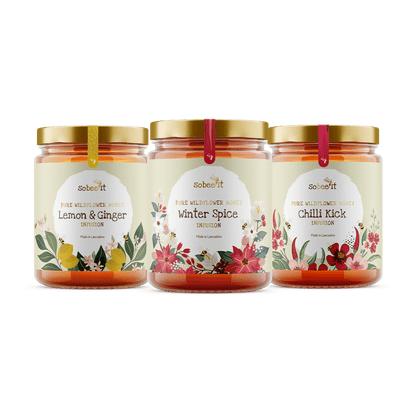 3x So Bee It 227g Wildflower Flavoured Honey Bundle